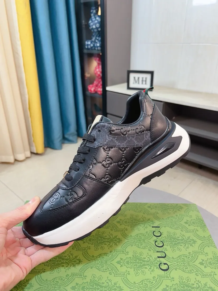 Men's shoes 💰438🌹🌹[GUCCI] Gucci's new lace-up casual men's shoes are on the market first, and the materials and workmanship are superior to all versions on the market. The highest quality shipped first-layer cowhide with imported original perforated materials➕Genuine leather lining, privately molded soft outsole, high foot comfort, imported special materials highlight the brand's unique charm, high-end customization 38-44